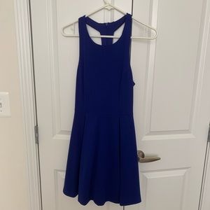 Royal Blue Cut Out Skater Dress Lulus Size Small